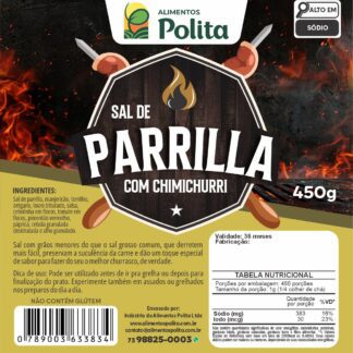 Sal de Parrilla com Chimichurri - Dosador 450g
