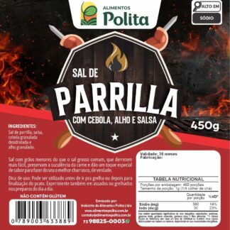 Sal de Parrilla com Cebola, Alho e Salsa - Dos. 450g