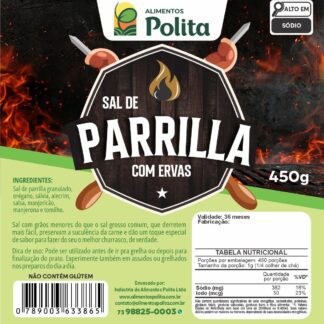 Sal de Parrilla com Ervas - Dosador 450g